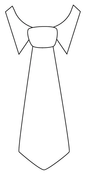 Kolorowanka krawat na dzień chłopaka